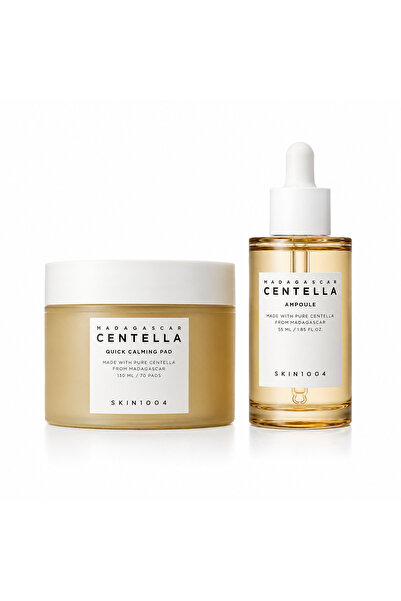 Skin1004 Madagascar Centella Quick Calming Pad 70'li + Madagascar Centella Am...