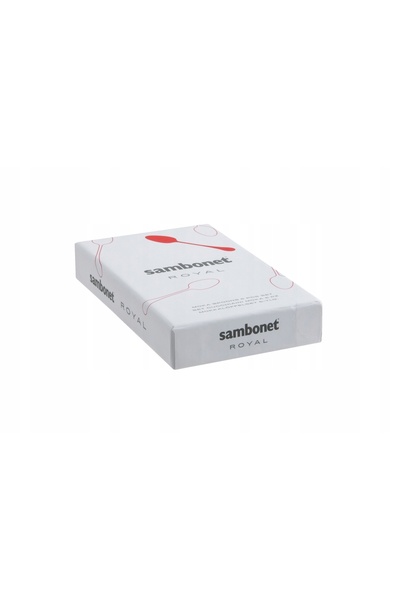 NO BRAND Set Sambonet de 6 linguri Royal PVD Aur pentru espresso