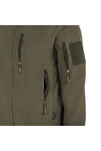 NO BRAND TEXAR HUSKY Hanorac tactic din fleece polar cu fermoar - Verde măsli...