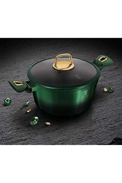 Berlinger Haus OALĂ TRADIȚIONALĂ CU CAPAC, 2,5 L, EMERALD GREEN METALLIC LINE...