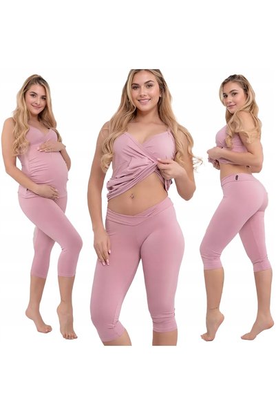 NO BRAND FORMOMMY Colanți de maternitate, pantaloni capri, talie joasă, XL
