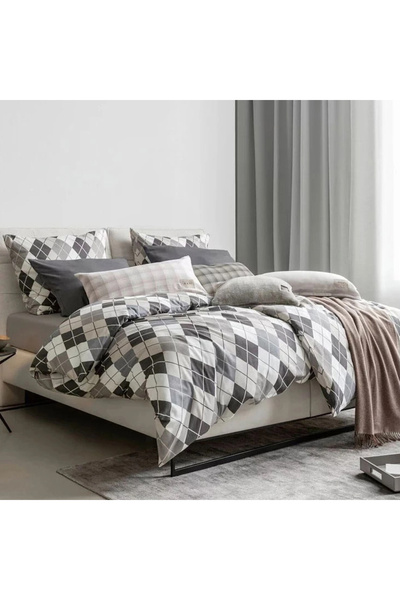 NO BRAND SET DE AȘTERNUTURI 220x200 + 2 FEȚE DE PERNĂ 70x80 BUMBAC SATINAT - ...