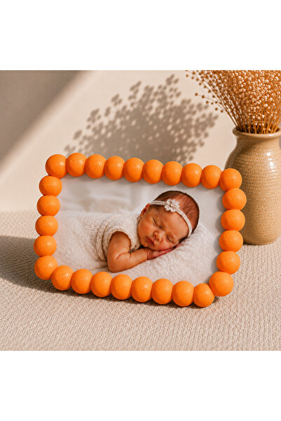 Bubble Fotoğraf Çerçevesi 10x15 cm – Dikey & Yatay Kullanım - Turuncu