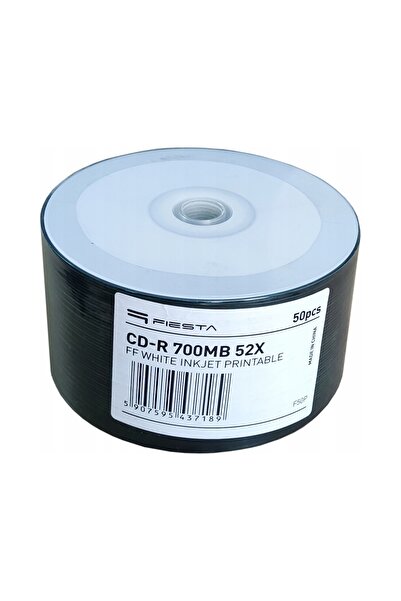 NO BRAND FIESTA CD-R Discuri 700MB 100 bucăți Imprimabile PRINT