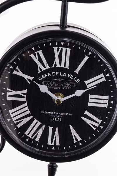 NO BRAND Ceas de perete cu două fețe, negru, vechi, retro, vintage