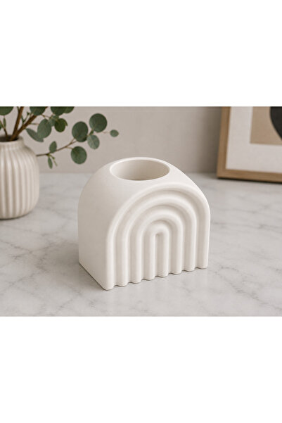 Dekoratif Gökkuşağı Mumluk – Modern Minimalist Tasarım
