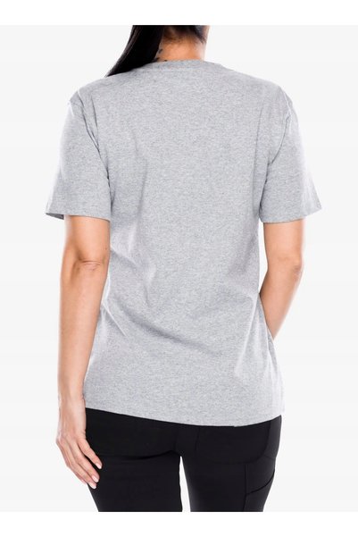 Carhartt Tricou de damă din bumbac cu buzunar, mânecă scurtă, tip echipament ...