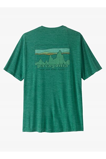 Patagonia Tricou Cap Cool Daily 73 Skyline cu uscare rapidă - Verde M
