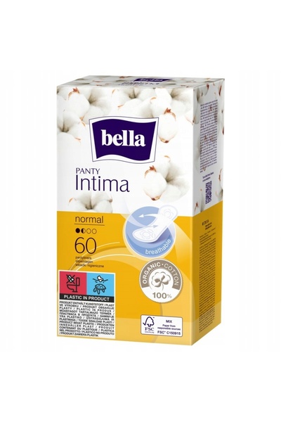 NO BRAND Bella Panty Intima Absorbante igienice normale 60 bucăți x 4 pachete