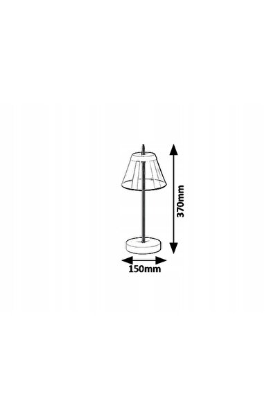 NO BRAND Lampă de masă LED, modernă, alb-auriu, cu abajur de sticlă, 37 cm, r...