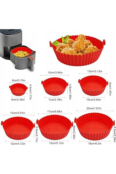 Forma Matrițe universale din silicon pentru friteuză, set de 6 bucăți – pentr...