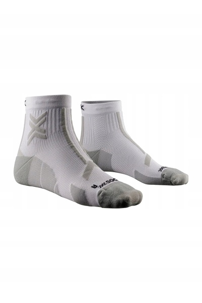 X Socks Șosete de alergare X-Socks Trail Run Discover Ankle - alb/gri 42-44