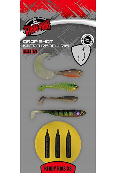 NO BRAND SET DROPSHOT FOX RAGE READY RIGS - MĂRIME MICRO 8
