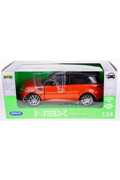 WELLY RANGE ROVER SPORT ORANGE 1:24 MODEL AUTO NOU DIN METAL 24059
