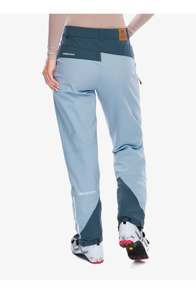 NO BRAND Pantaloni softshell Ortovox Mondeval de damă - gri glaciar XS