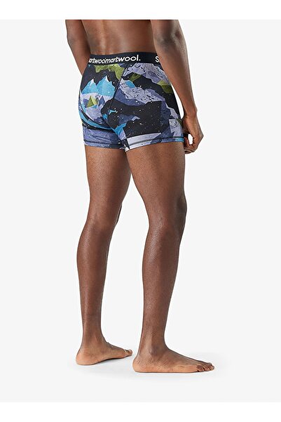 NO BRAND Smartwool Boxer Merino cu imprimeu - albastru summit XL
