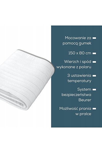 Beurer Pad termic TS 17, material moale nețesut