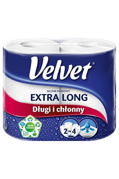 Velvet Prosoape de hârtie extra lungi 12 role