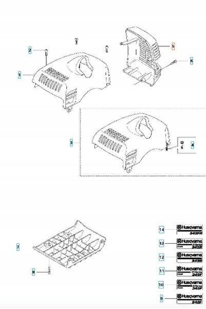 Husqvarna Scut amortizor 343R 343FR 345FXT ORIGINAL