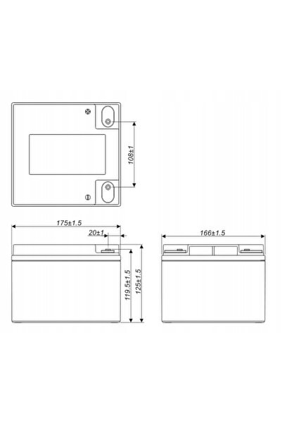 EuroPower EPS28-12 12V 28AH PENTRU LUMINI DE EMERGENȚĂ ALIMENTATE DE ALARMA C...