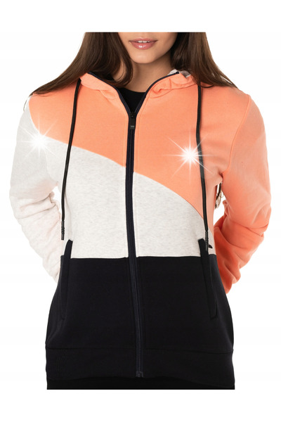 NO BRAND Hanorac călduros din bumbac, sportiv, de damă 58414-1 M
