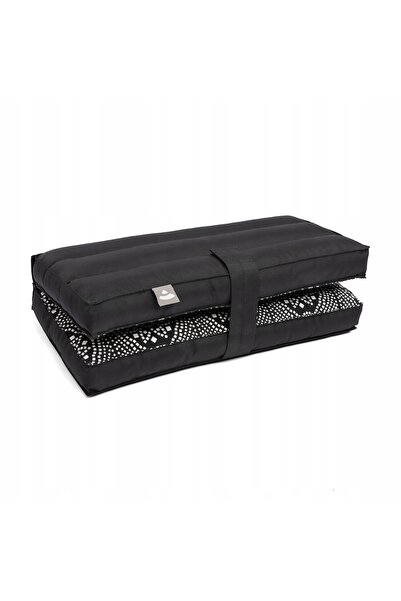 NO BRAND Pernă Bodhi Maharaja pentru Yoga și Meditație - Negru 38 x 38 cm