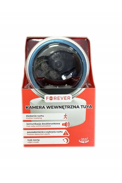 NO BRAND Cameră interioară FOREVER TUYA cu detecție mișcare, tip dome, KWT-00...