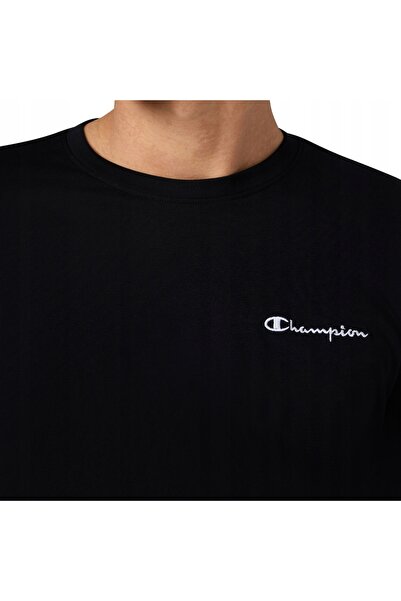 Champion Tricou cu mânecă lungă negru pentru bărbați, mărimea XL