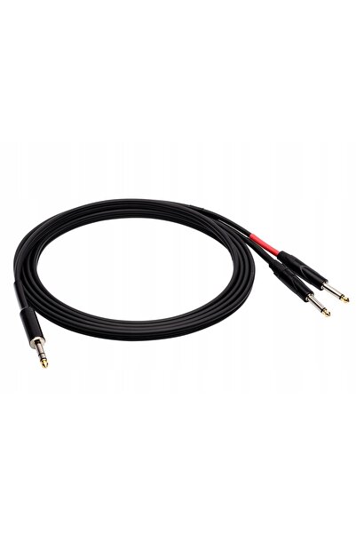 NO BRAND Cablu audio Red's Music AU1270 Jack mamă - 2 Jack tată 6,3 mm 3m