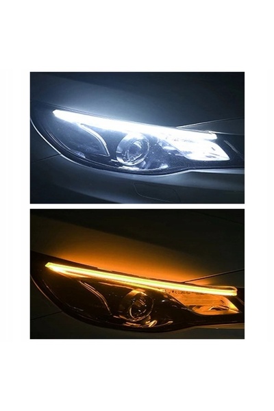 NO BRAND 2x Bandă luminoasă LED DRL + Semnalizator dinamic 30CM