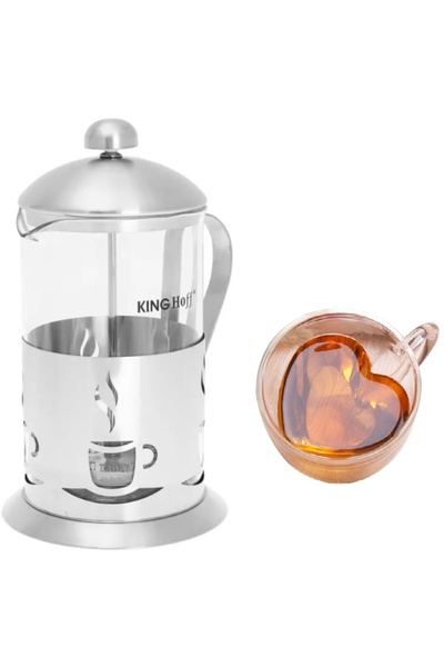 Kinghoff Infuzor de ceai și cafea cu presiune 800ml