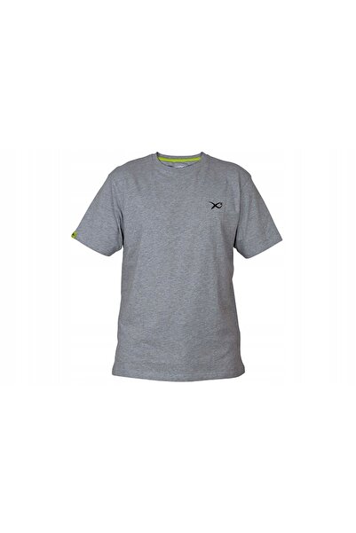 NO BRAND Tricou Matrix Minimal Gri deschis/Marl S