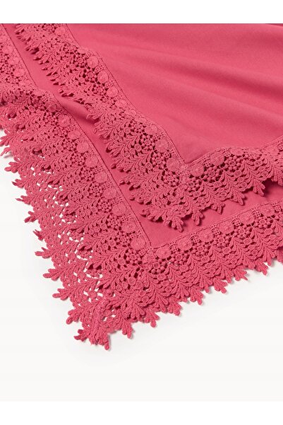 NO BRAND Față de masă din dantelă Flavia B 140 x L 250 cm - roz zmeură