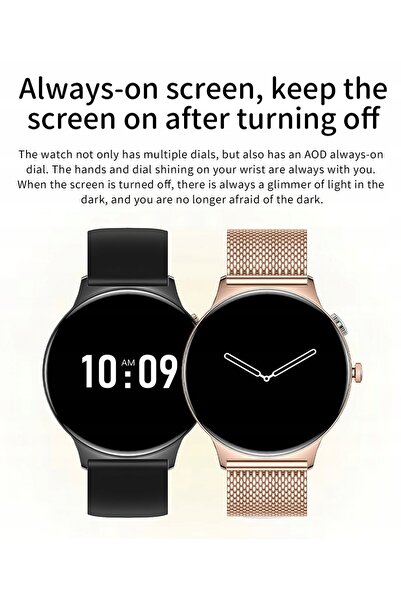 NO BRAND Blavec Smartwatch M-01 Vesta HD AMOLED Apel vocal negru