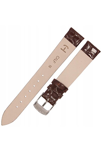 NO BRAND HORIDO 0117 - MARO ÎNCHIS - 16mm - Curea de ceas din piele texturată