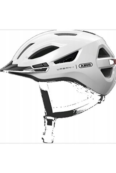 ABAKO Casca de bicicletă ABUS Urban-I 4.05 cu lumină LED L 57-61 cm Alb