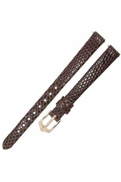 NO BRAND Curea de ceas din piele HIRSCH Lizard M - 10mm - Maro