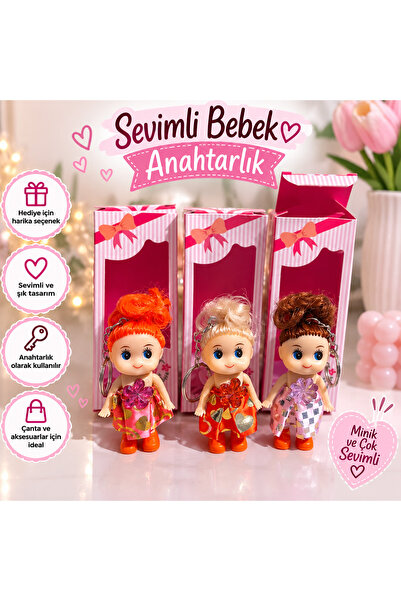 Anahtarlık oyuncak bebek parmak bebek anahtarlık