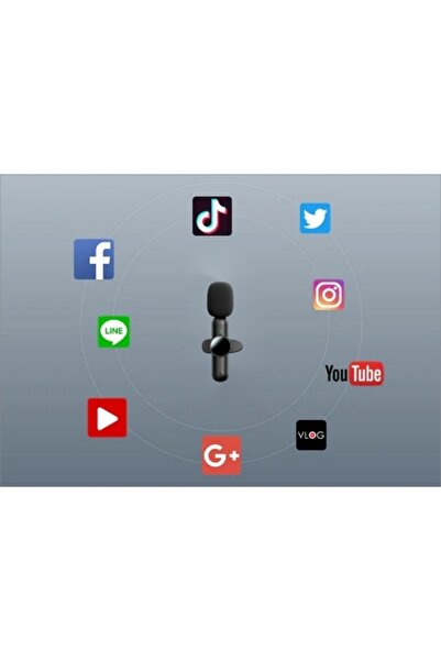 Spacetronik SET 2 piese Microfon Bluetooth fără fir cu clemă pentru telefon U...