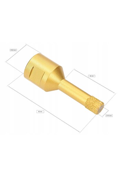 NO BRAND Burghiu diamantat tip carotă M14 pentru gresie glazurată, durabil, 10mm