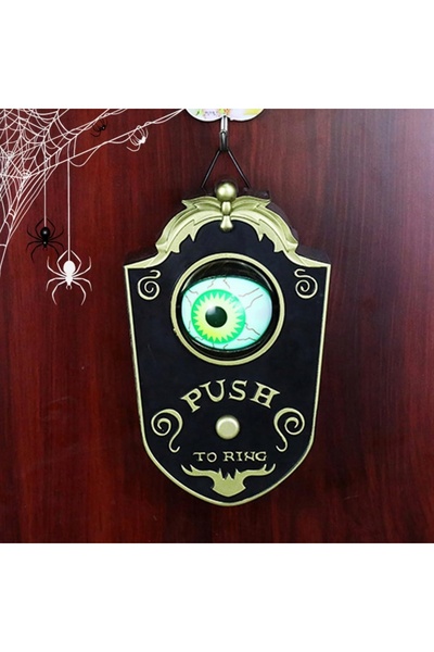 NO BRAND Sonerie de ușă, Ochi de Halloween, LED, Sunet, Decorațiune, Petrecer...