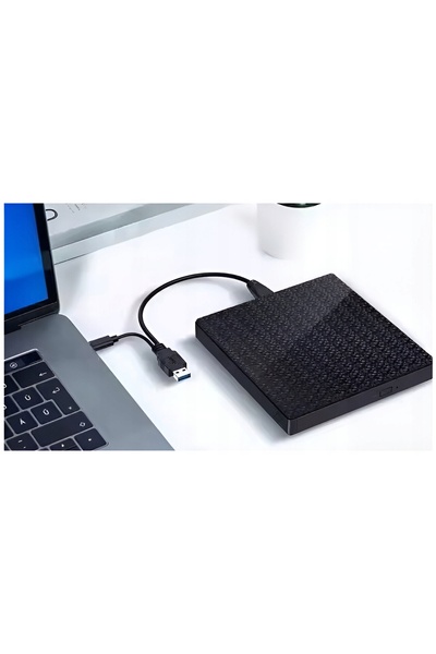 NO BRAND Unitate externă de înregistrare CD/DVD, două porturi USB 3.0, citito...