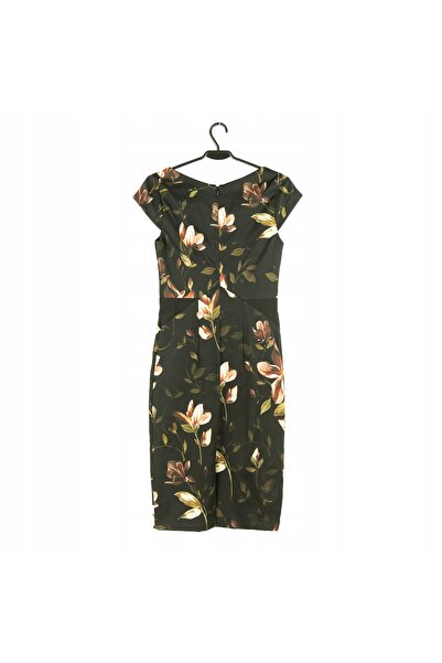 NO BRAND PHASE EIGHT Rochie midi neagră cu flori pentru femei 36