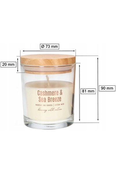 NO BRAND 2x Lumânare parfumată din ceară de soia în pahar