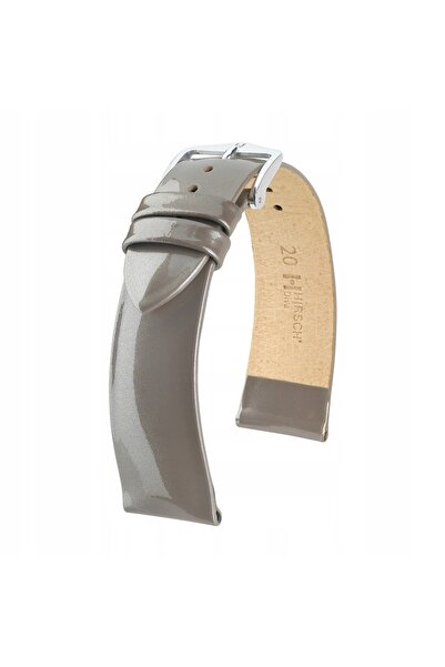 NO BRAND HIRSCH Diva M - ARGINTIU - 14mm - Curea de ceas din piele