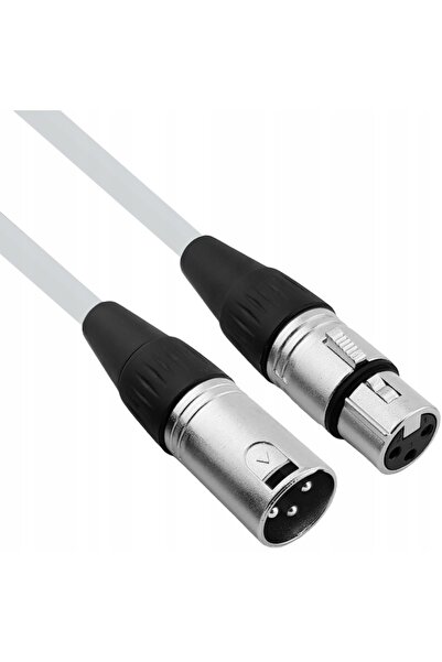 NO BRAND Cablu microfon XLR XLR 6 m 0,23mm alb Red's music MC0160-WH PL
