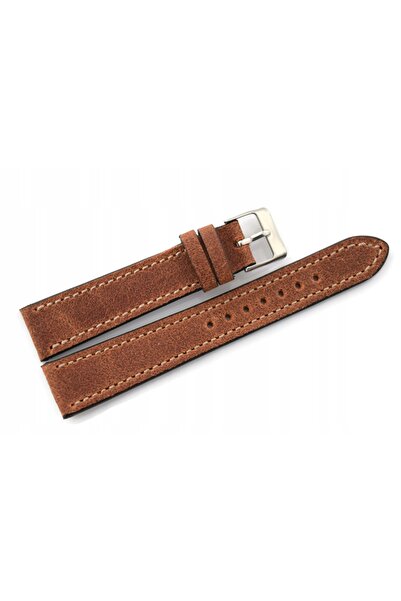NO BRAND LAVVU Retro LSWUE18 - 18 mm - Maro mediu - Curea de ceas din piele
