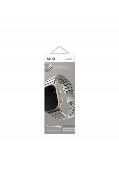 uniq Curea Strova Mag Apple Watch 42/44/45/49mm oțel inoxidabil titan