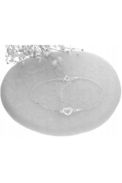 NO BRAND Brățară de argint ÎN FORMĂ DE INIMĂ cu pisică și pisoi, argint 925, ...
