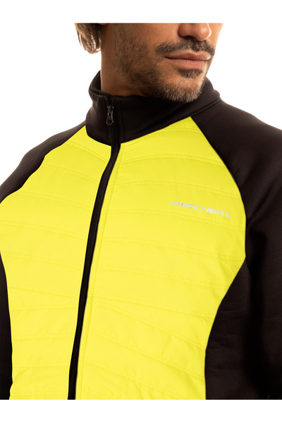 Fischer Jachetă matlasată pentru bărbați, tip hanorac, softshell, DYNAMIC Hyb...